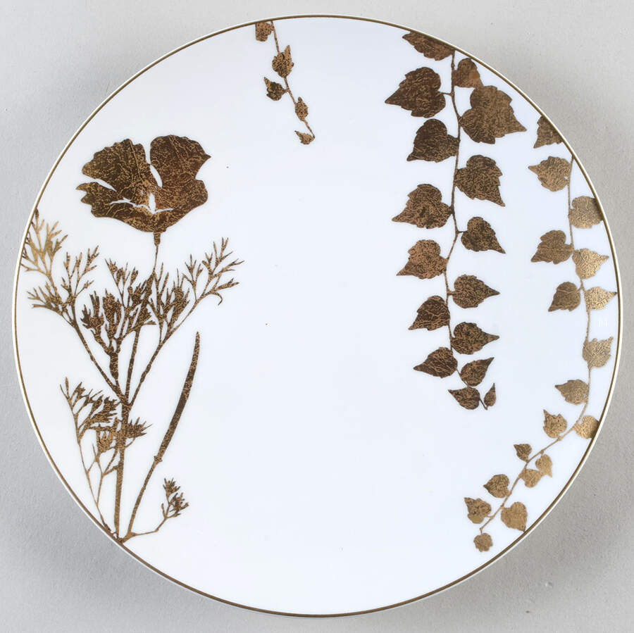 Vegetal Gold Salad Plate by Bernardaud-1