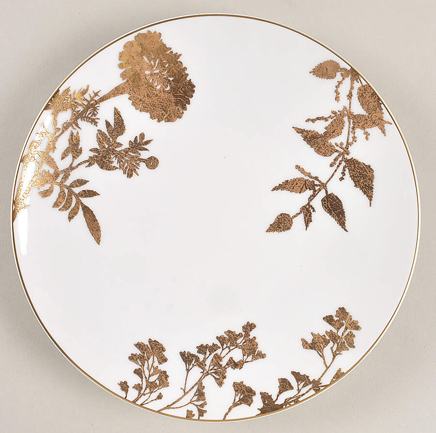 Vegetal Gold Salad Plate by Bernardaud-1