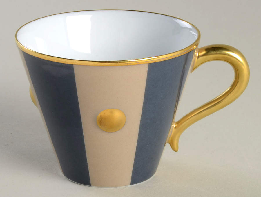 Lipari Linen Grey Flat Cup by Bernardaud-1