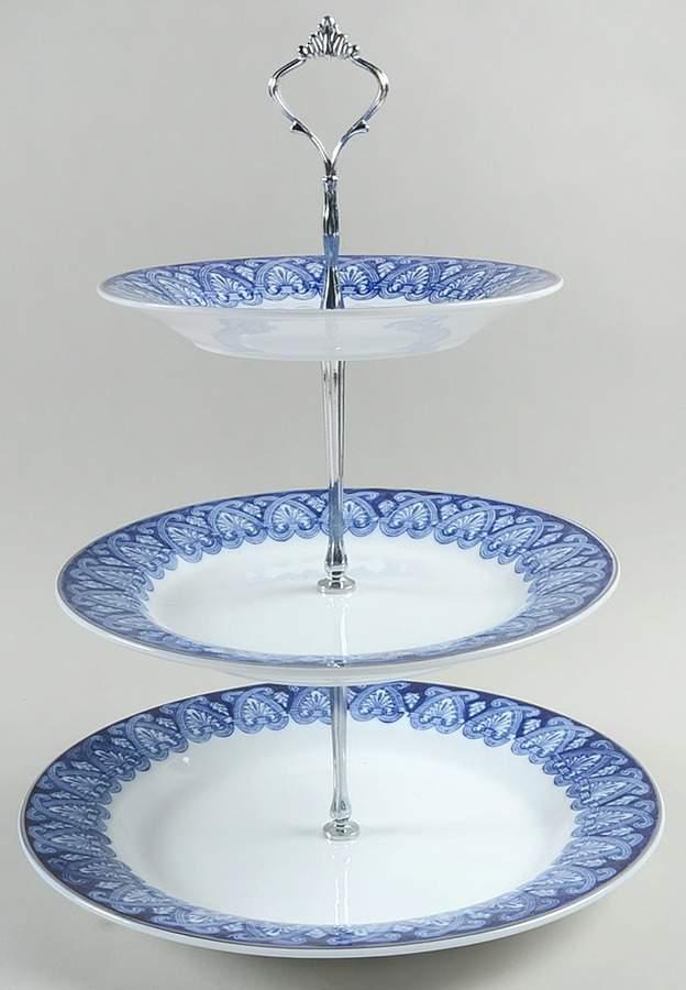 Tile 3-Tiered Serving Tray (CH, DP, SP) by Bombay-1