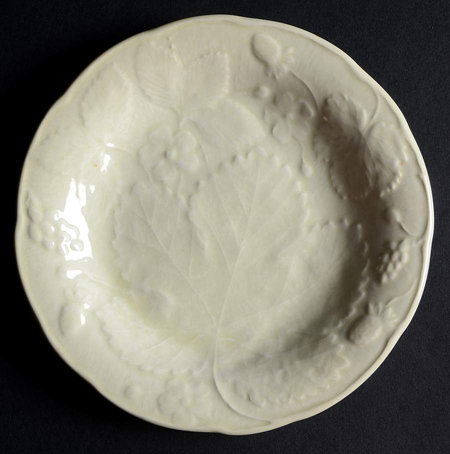 Strawberry and Grape Leaf Pale Green (Davenport) Bread & Butter Plate by Burgess & Leigh-1