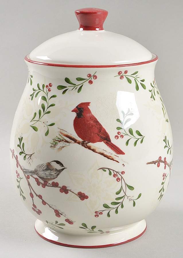 Mistletoe Cookie Jar & Lid by Better Homes and Gardens-1