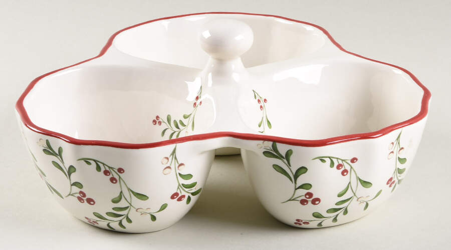 Mistletoe 3-Part Relish by Better Homes and Gardens-1