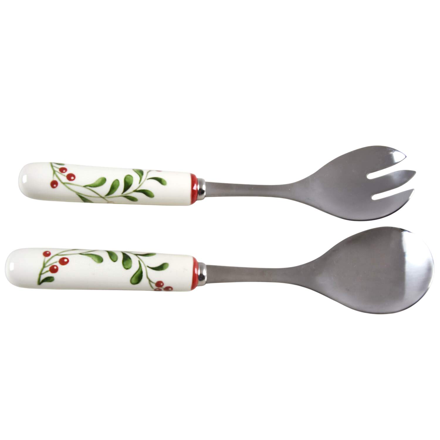Mistletoe Serving Fork and Spoon Set by Better Homes and Gardens-1
