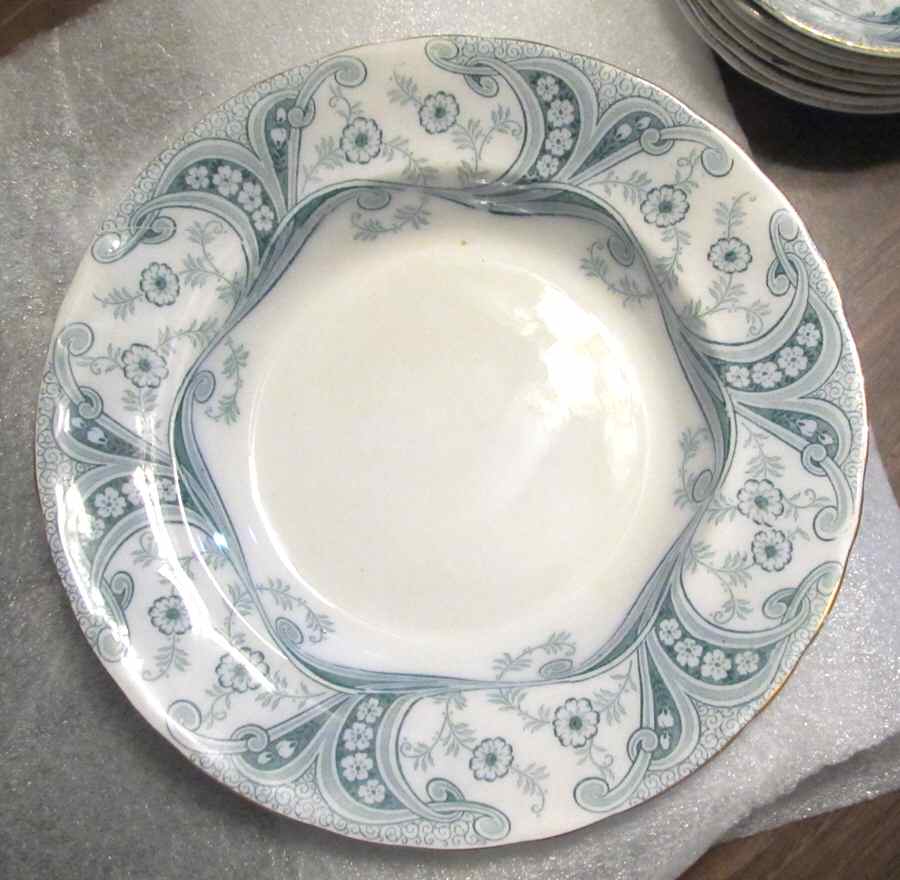 Richmond Blue Green Salad Plate by Burgess & Leigh-1