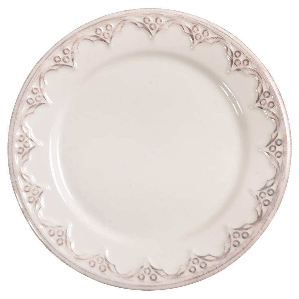 Lisbon White Salad Plate by Bombay-1