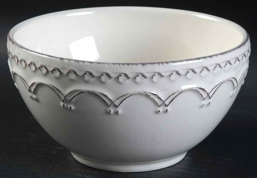 Lisbon White Coupe Cereal Bowl by Bombay-1