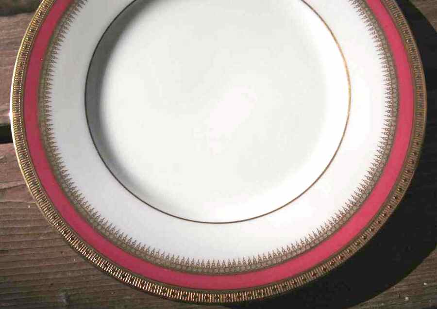 Celeste Red Salad Plate by Black Knight-1