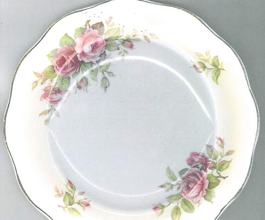 Festival Rose Dinner Plate by British Anchor-1