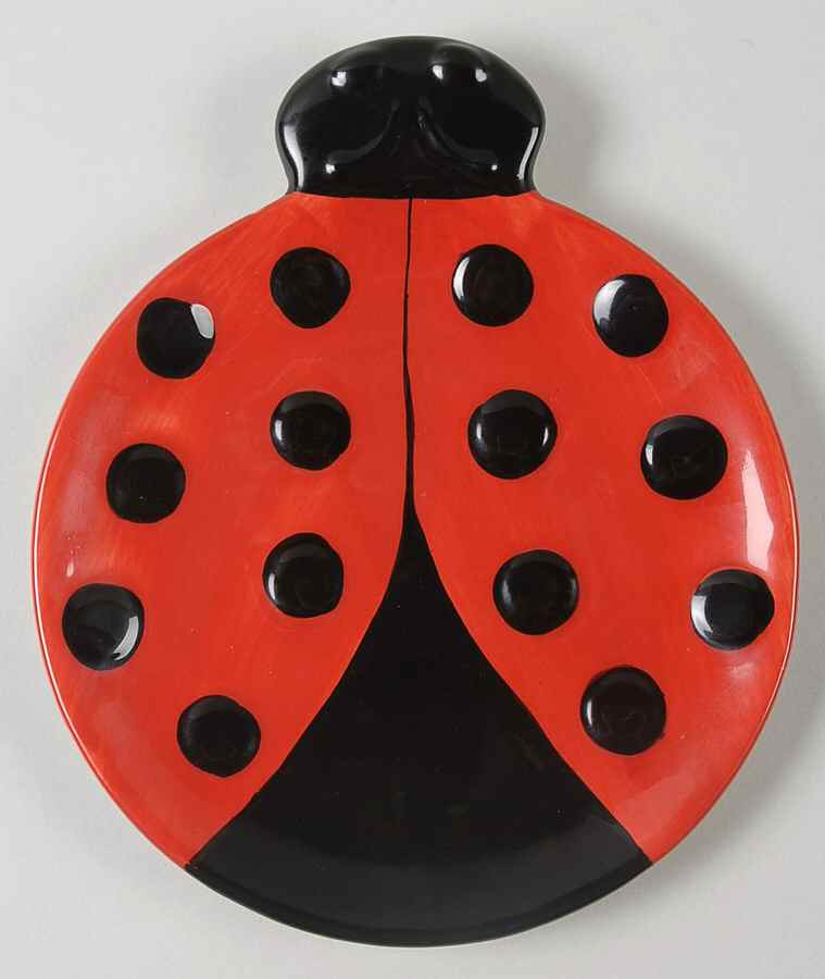 Ladybug Canape Plate by Burton & Burton-1