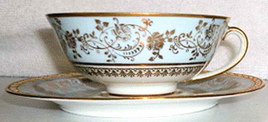 BER580 Footed Cup & Saucer Set by Bernardaud-1
