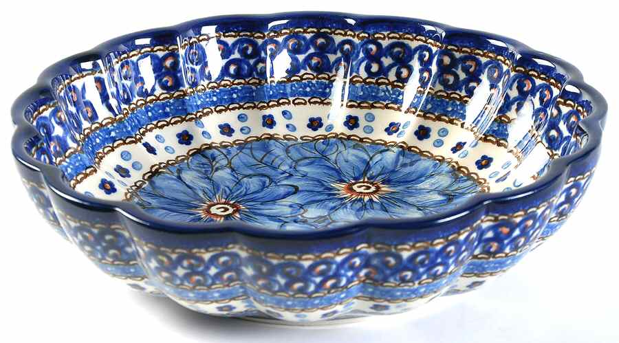 U408 9" Scalloped Bowl by BOLESLAWIEC-1