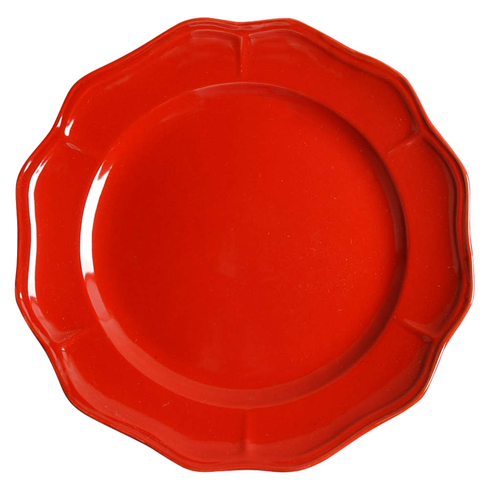 Simply Fluted Red Garnet Dinner Plate by Better Homes and Gardens-1