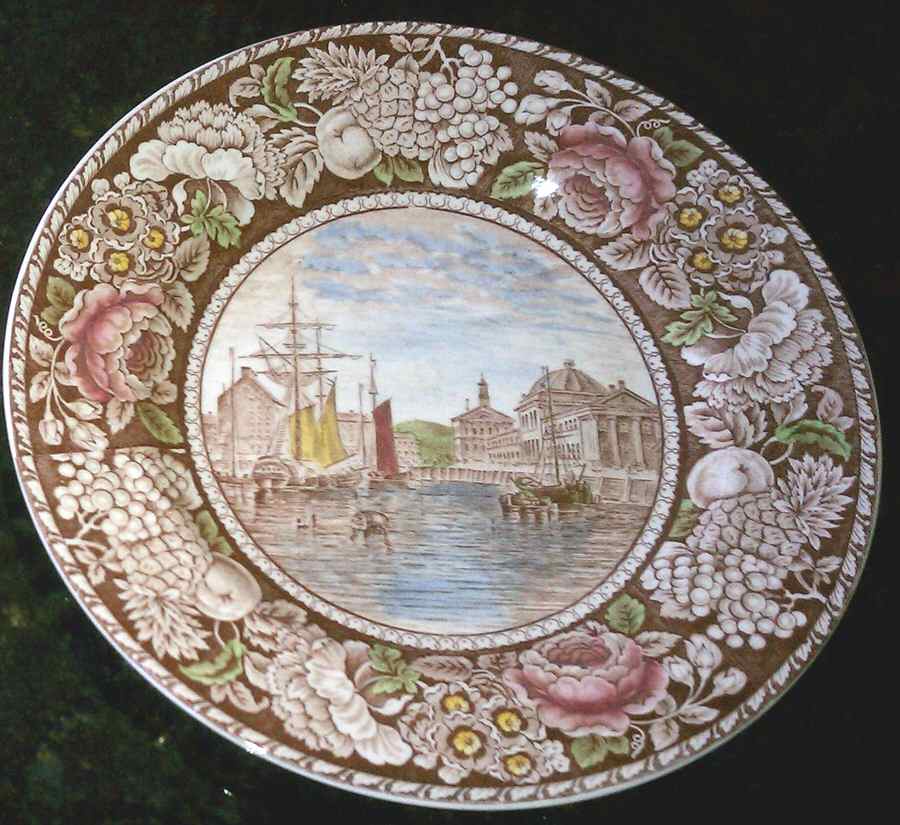 Ye Olde Historical Pottery (Multicolor) Dinner Plate by British Anchor-1