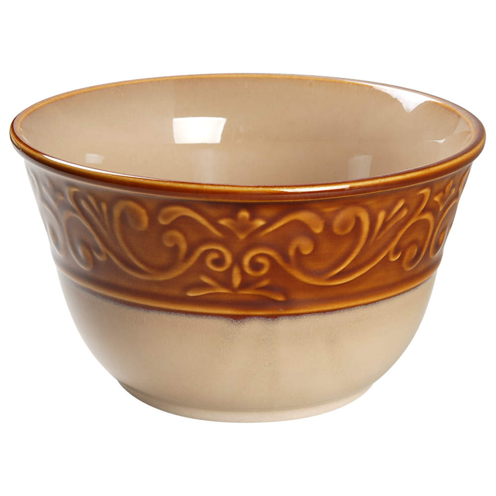 Embossed Scroll 8" Round Vegetable Bowl by Better Homes and Gardens-1