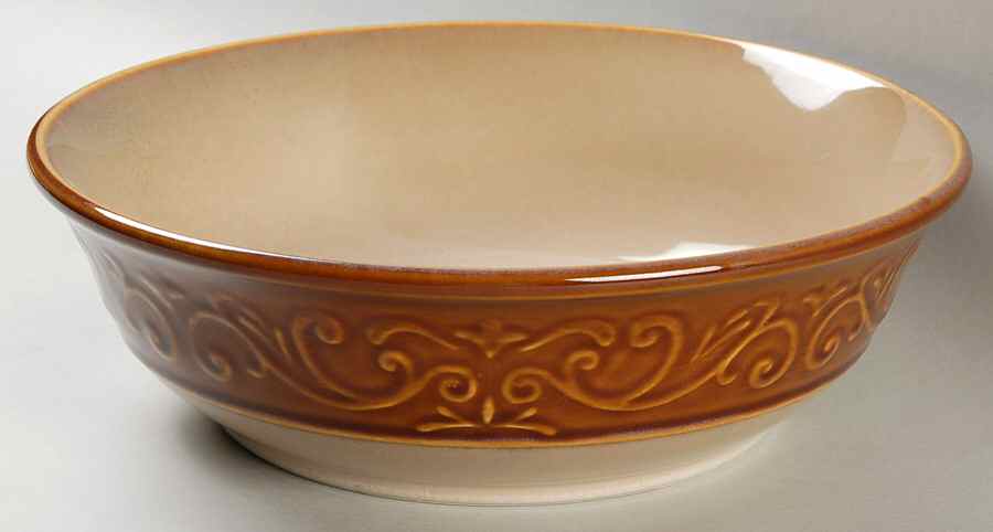 Embossed Scroll 10" Round Vegetable Bowl by Better Homes and Gardens-1