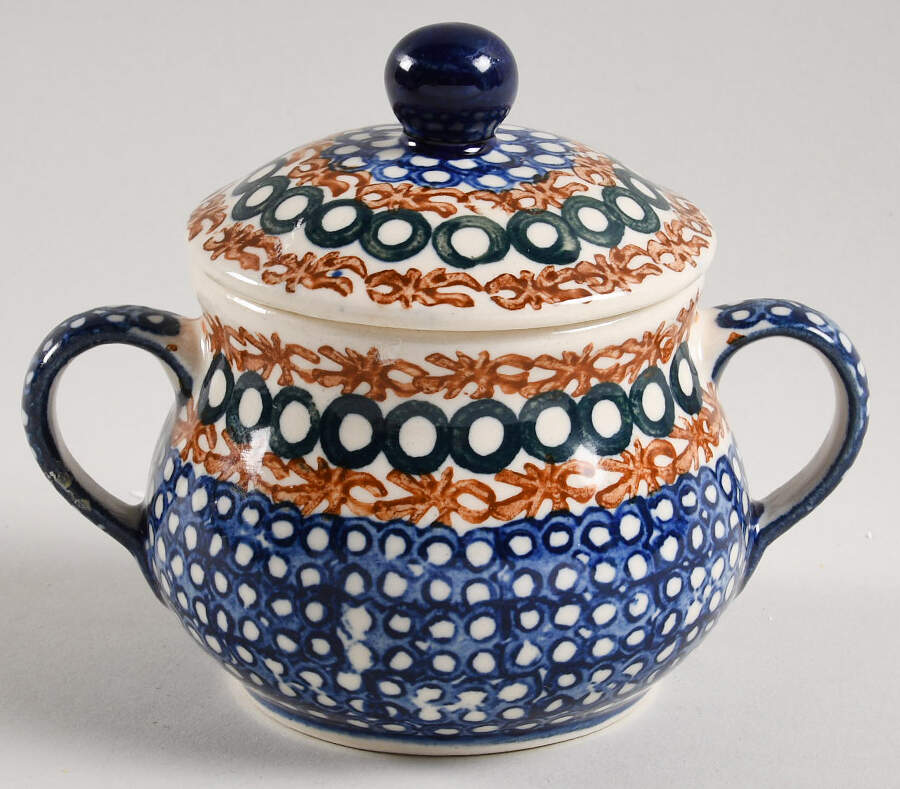BOW48 Sugar Bowl & Lid by BOLESLAWIEC-1
