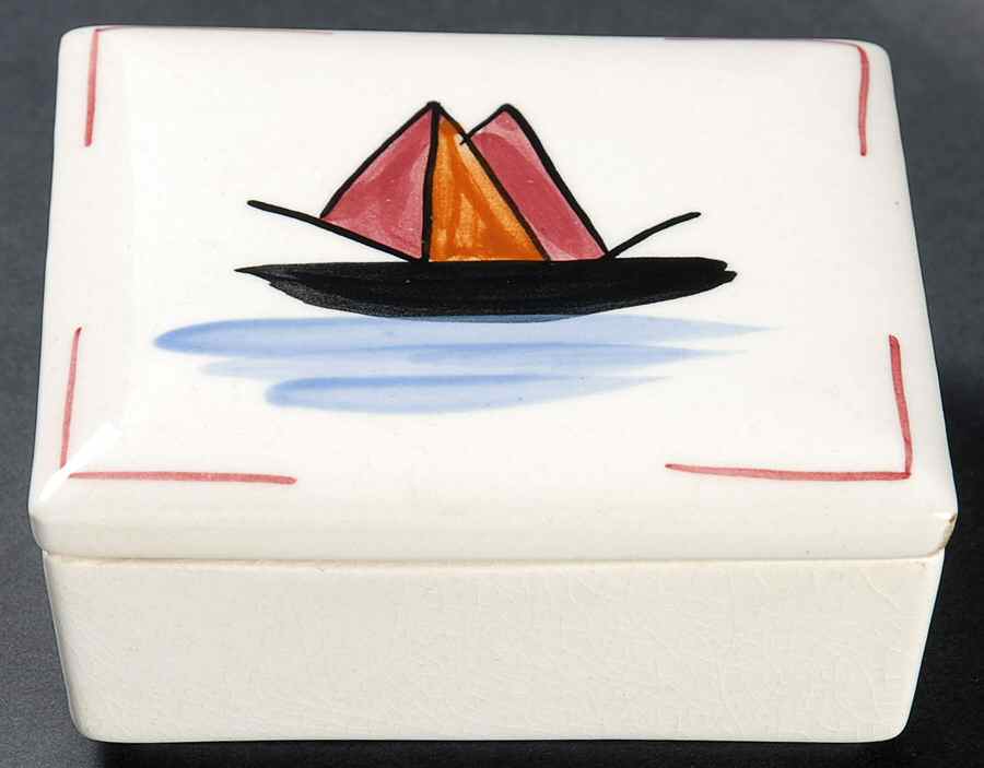 BRP158 Cigarette Box & Lid by Blue Ridge Southern Pottery-1