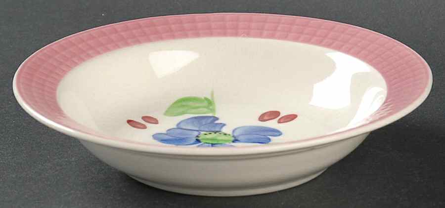 Cassandra Pink Fruit/Dessert (Sauce) Bowl by Blue Ridge Southern Pottery-1