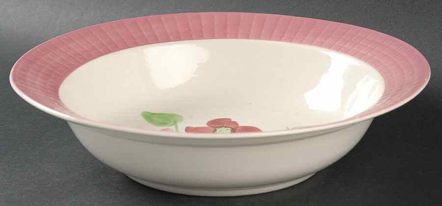 Cassandra Pink 9" Round Vegetable Bowl by Blue Ridge Southern Pottery-1