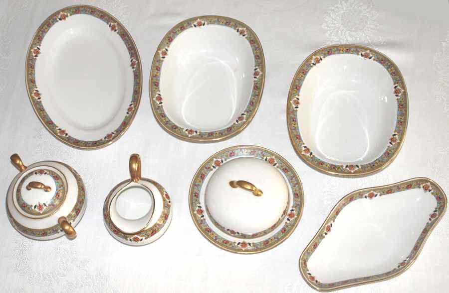 BOJ93 10" Oval Vegetable Bowl by Jean Boyer (Limoges)-1