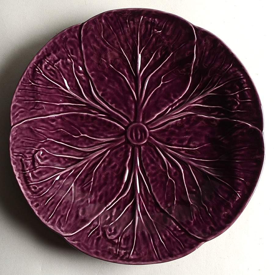 Cabbage Purple Dinner Plate by Bordallo Pinheiro-1