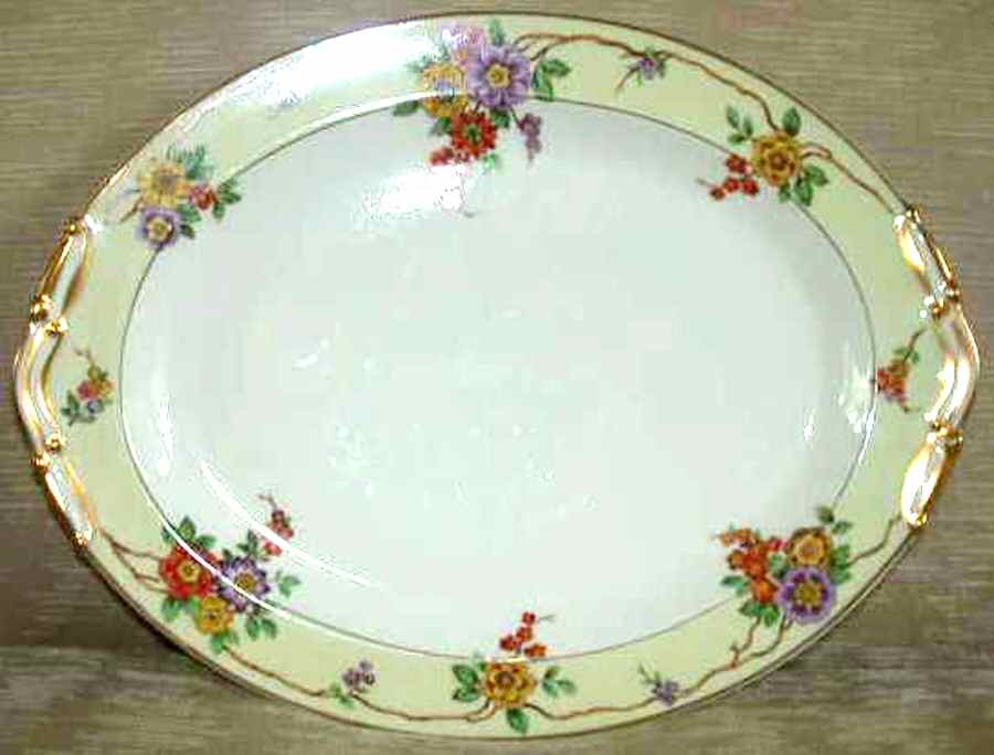 Barbara Ruth 14" Oval Serving Platter by Bernardaud-1