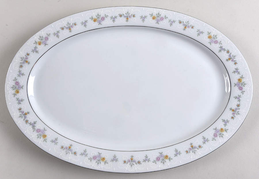 Fairfield 13" Oval Serving Platter by Baum Brothers-1