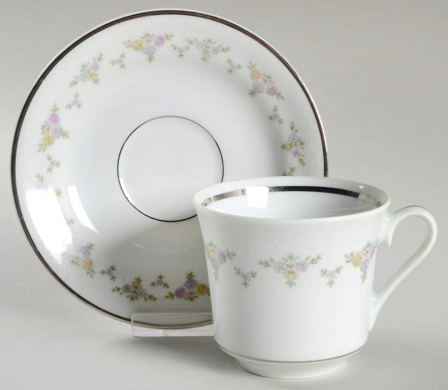 Fairfield Flat Cup & Saucer Set by Baum Brothers-1