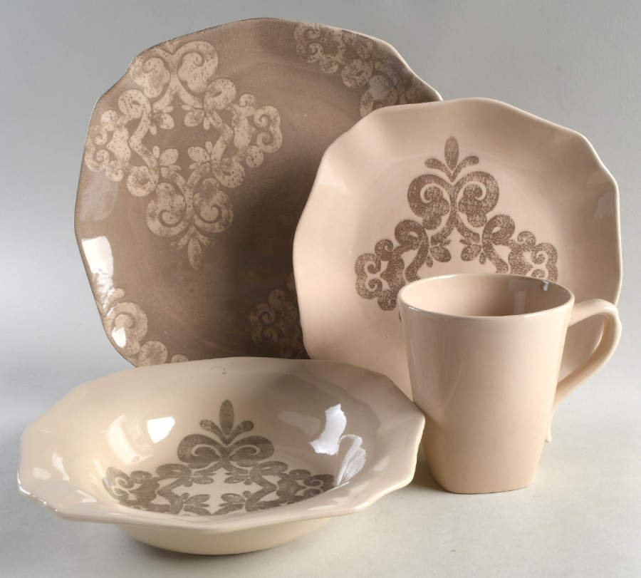 Antique Scroll 4 Piece Place Setting by Better Homes and Gardens-1