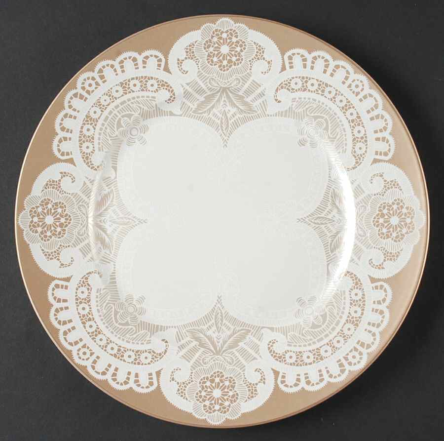 Queen Anne's Lace Pewter Dinner Plate by Bella Lux-1