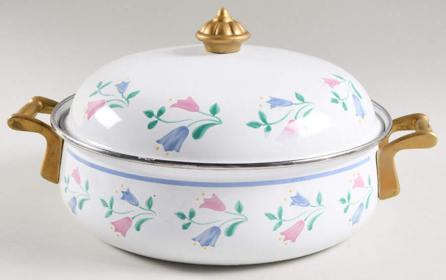 BNA14 3 Quart Metal Covered Casserole by Bernarda-1