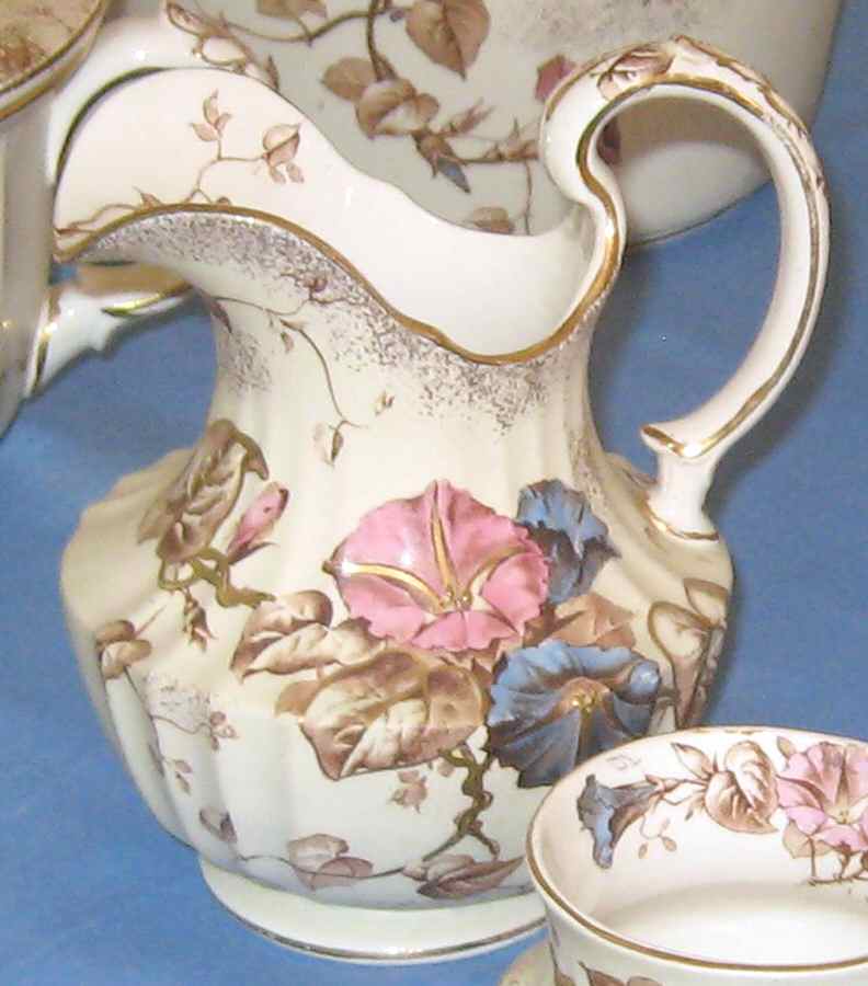 Morning Glory Pitcher by Brown, Westhead & Moore-1