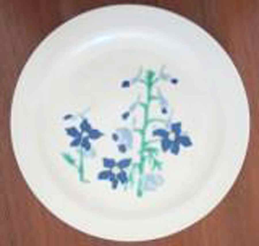Larkspur Luncheon Plate by Bird Pottery-1