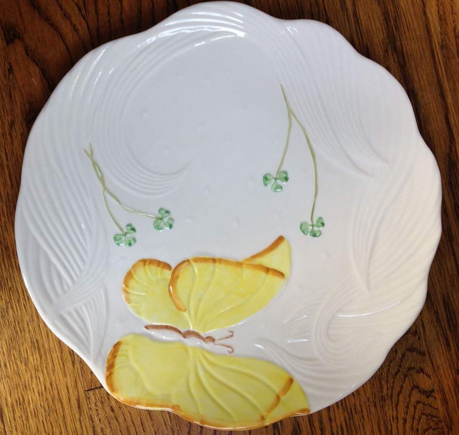 Summer Butterfly Service Plate (Charger) by Belleek Pottery (Ireland)-1