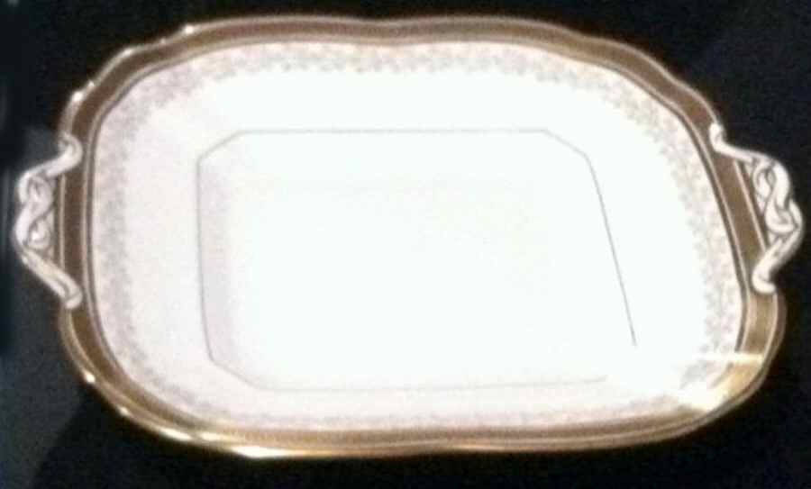 BWM21 Square Handled Cake Plate by Brown, Westhead & Moore-1