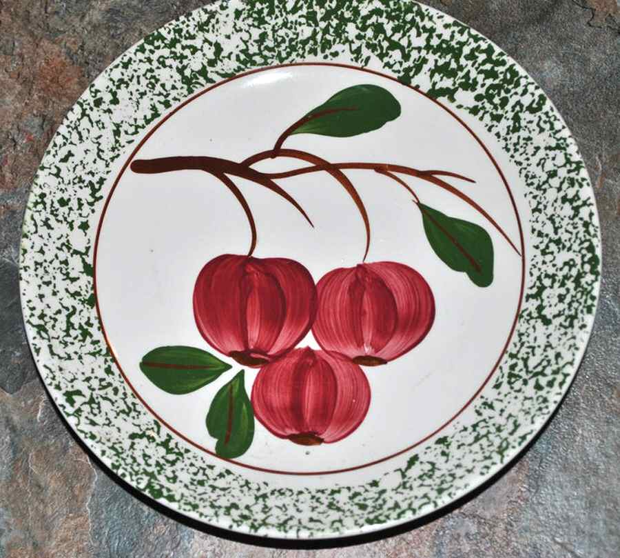 Joe's Apples Dinner Plate by Blue Ridge Southern Pottery-1