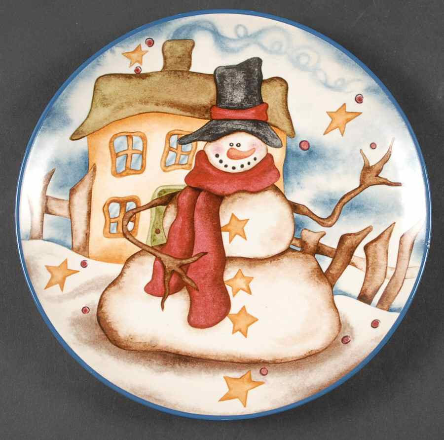 Starry Night Salad Plate by Boyds Potteryworks-1