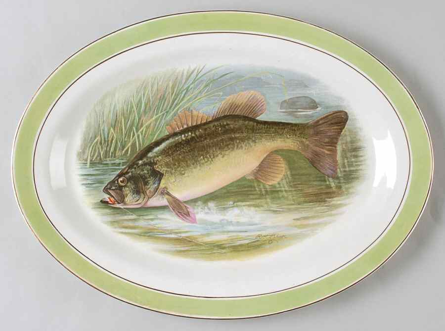 BUF161 15" Oval Serving Platter by Buffalo Pottery-1