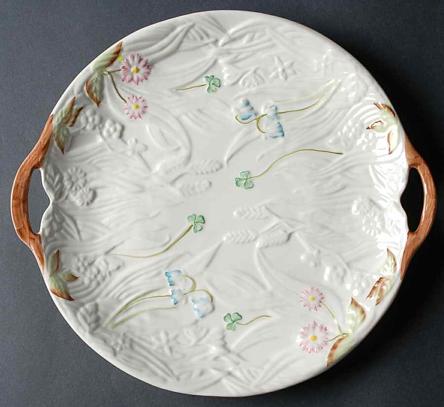 Heritage Collection 11" Round Tray w/Handles by Belleek Pottery (Ireland)-1
