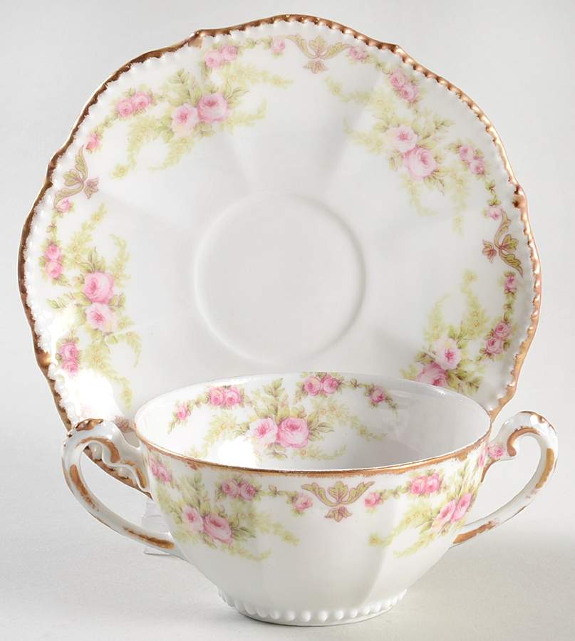 BWD715 Flat Bouillon Cup & Saucer by Bawo & Dotter-1