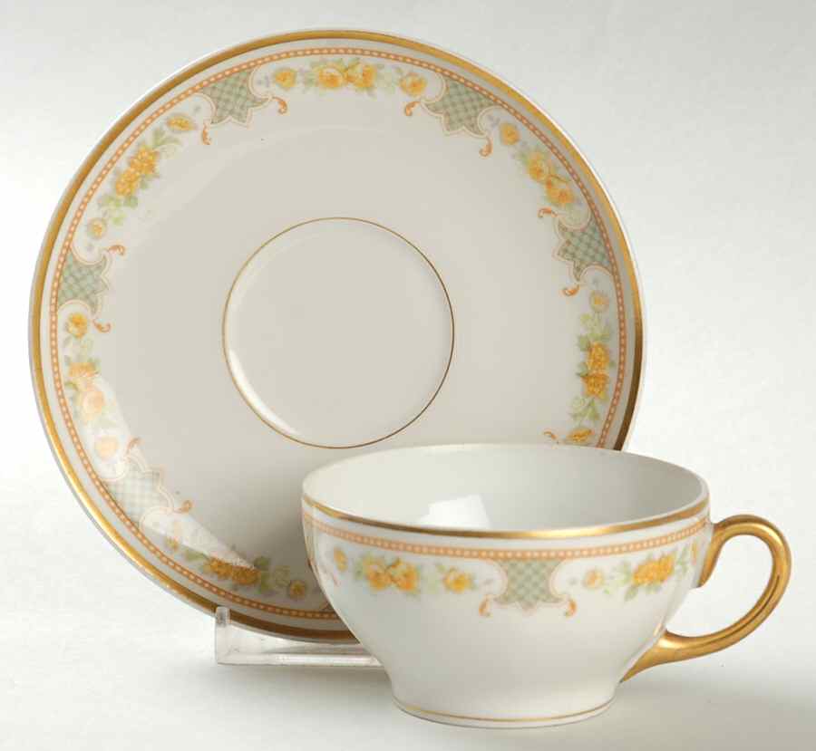 BWD717 Flat Cup & Saucer Set by Bawo & Dotter-1