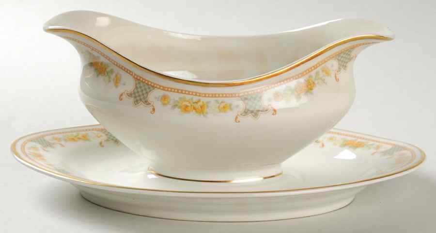 BWD717 Gravy Boat with Attached Underplate by Bawo & Dotter-1
