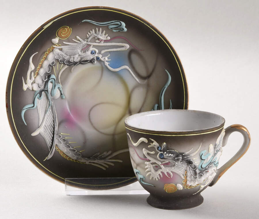 BEX8 Footed Demitasse Cup & Saucer Set by Betsons-1