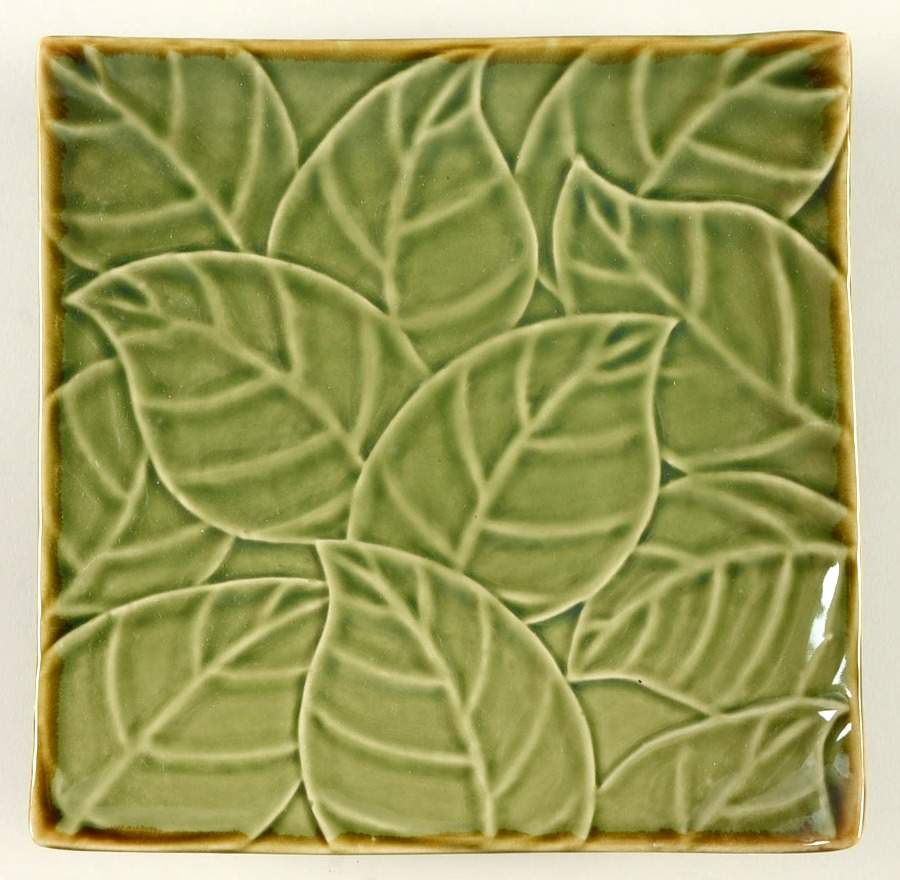Tea Leaves Green Salad Plate by Baum Brothers-1