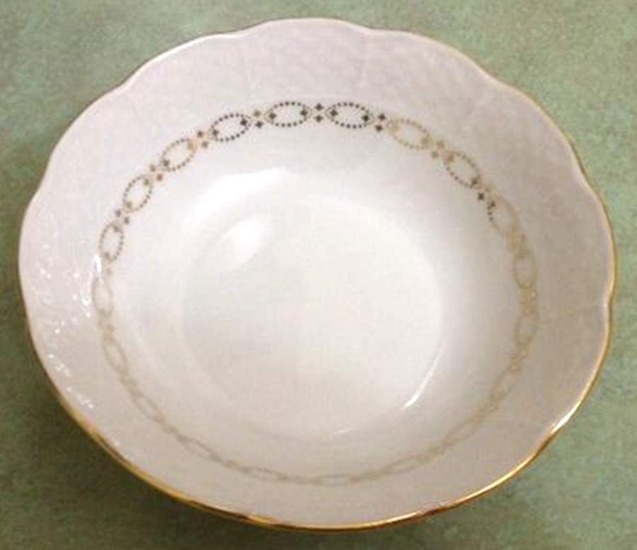Renaissance White Gold Fruit/Dessert (Sauce) Bowl by Baum Brothers-1