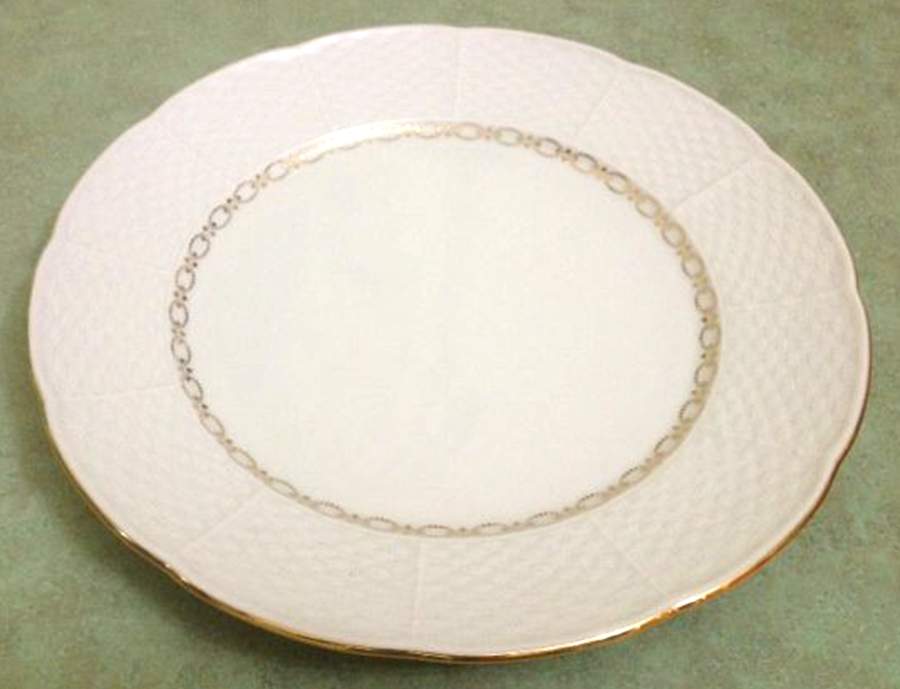Renaissance White Gold Dinner Plate by Baum Brothers-1