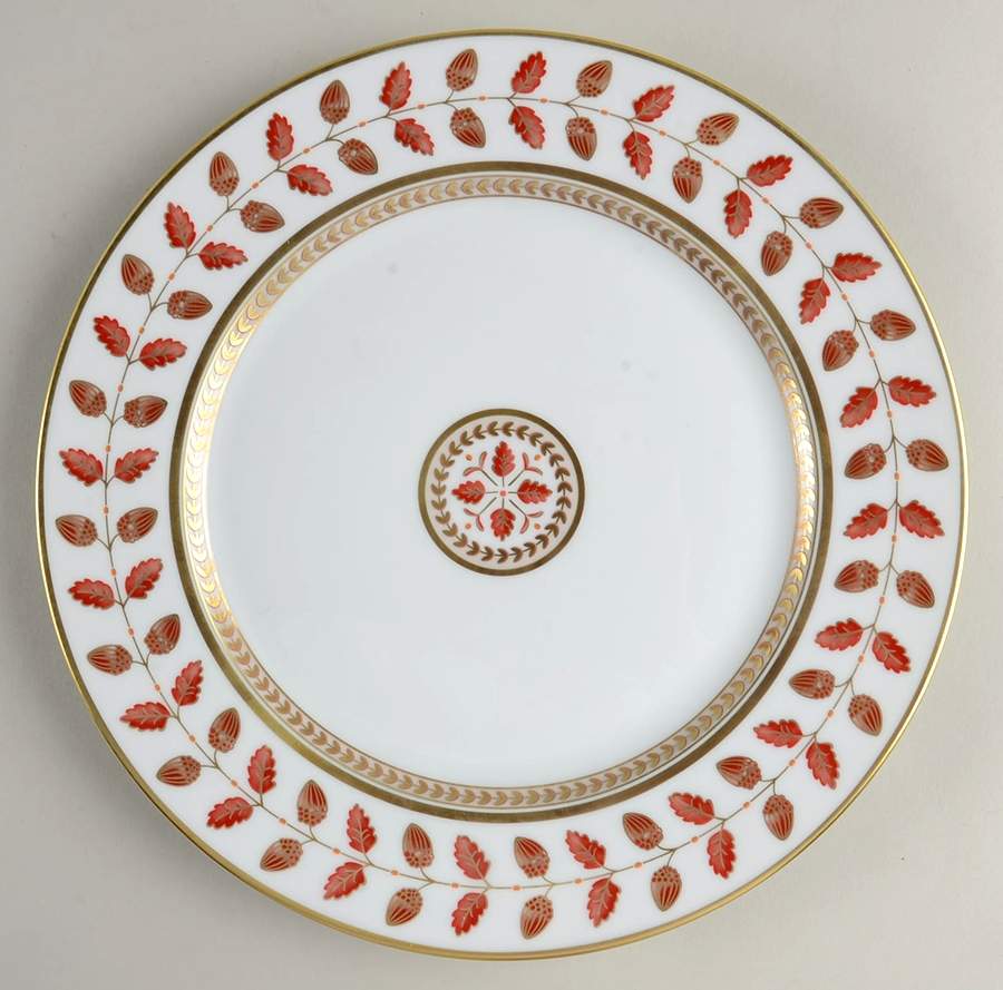 Constance Red Dinner Plate by Bernardaud-1