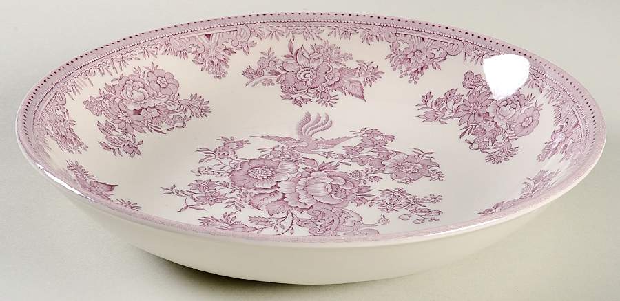 Asiatic Pheasant Plum 9" Individual Pasta Bowl by Burgess & Leigh-1