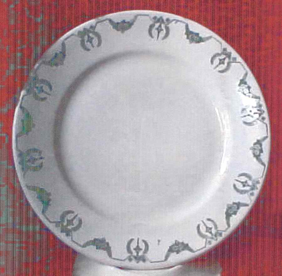 Adam Green Dinner Plate by Buffalo Pottery-1